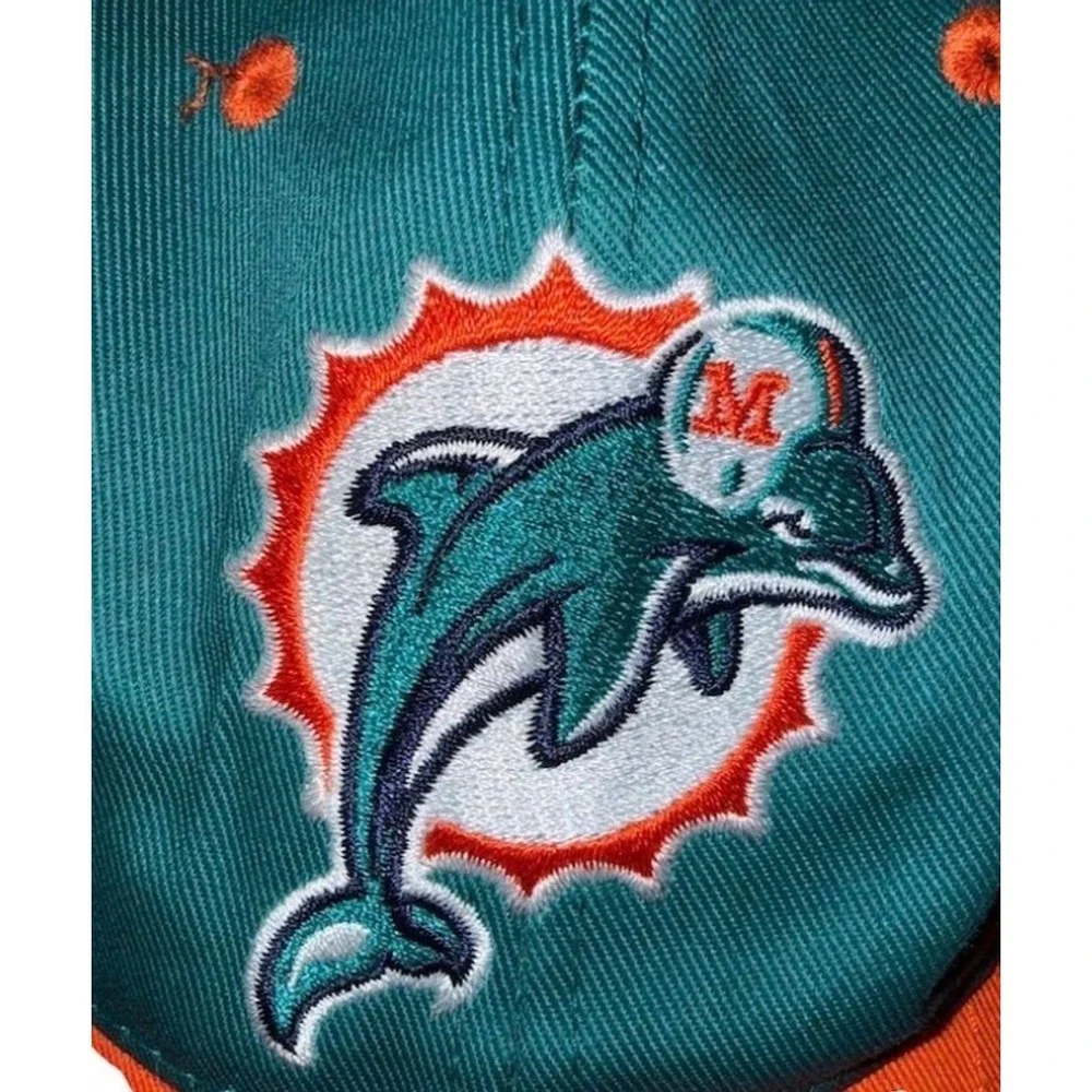 Vtg Miami Dolphins Snapback Hat Logo Athletic NFL Football Cap licensed game day